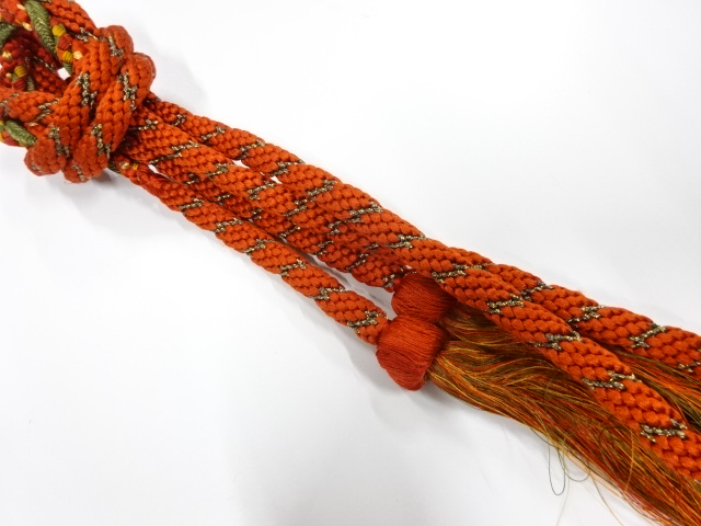 正絹　手組帯締め